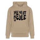 PASS MA UFF KEULE - Unisex Bio-Hoodie - Beige