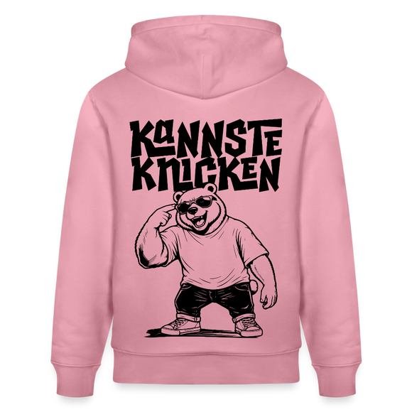 Berliner Spruch-KANNSTE KNICKEN-Unisex Bio-Hoodie mit Berliner Bär - Lila Traum