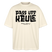 Berliner Spruch-PASS UFF KEULE-Oversized Unisex Bio T-Shirt - Natur