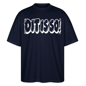 Berlin Shirt- DIT IS SO!-Oversized Unisex Bio T-Shirt - Navy
