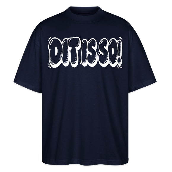 Berlin Shirt- DIT IS SO!-Oversized Unisex Bio T-Shirt - Navy