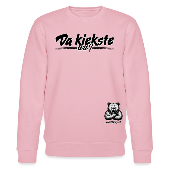 Da kiekste, wa?-Unisex Bio-Sweatshirt II - Hellrosa