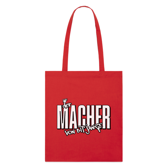 DER MACHER VON DIT JANZE - Bio-Stoffbeutel - Rot