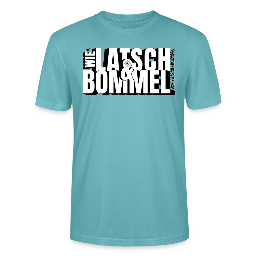 WIE LATSCH UND BOMMEL - Unisex BIO T-Shirt - Pastelltürkis