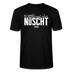 Berliner Spruch in weissem Print-NETT KANN ICK OOCH BRINGT ABER NÜSCHT-leichtes Unisex T-Shirt Bio - Schwarz