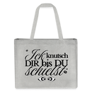 ICK KNUTSCH DIR - Einkaufstasche - Grau meliert