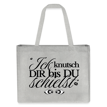 ICK KNUTSCH DIR - Einkaufstasche - Grau meliert