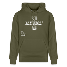 DIT ESKALIERT EH-Unisex Bio-Hoodie - Khaki Grün