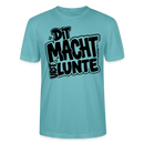 Berlin Shirt mit Berliner Spruch-DIT MACHTE URST LUNTE-Unisex bio T-Shirt - Pastelltürkis