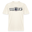 WAT IS'N?-Relaxed Fit Unisex Bio-T-Shirt - Naturweiß 