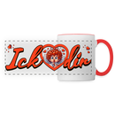 ICK LIEBE DIR - Panorama Tasse - Weiß/Rot