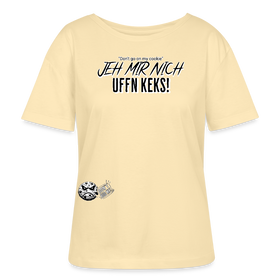 JEH MIR NICH UFFN KEKS-Rundhals Frauen Bio-T-Shirt - Creme