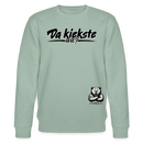 Da kiekste, wa?-Unisex Bio-Sweatshirt II - Helles Graugrün