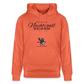 NACHTIGALL ICK HÖR DIR TRAPSEN-Unisex Bio-Hoodie - Hellrot