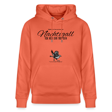NACHTIGALL ICK HÖR DIR TRAPSEN-Unisex Bio-Hoodie - Hellrot