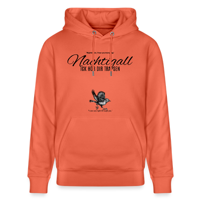 NACHTIGALL ICK HÖR DIR TRAPSEN-Unisex Bio-Hoodie - Hellrot
