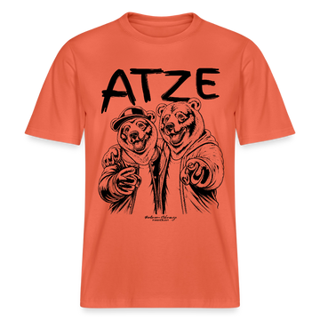 ATZE-beste Freunde-RELAXED FIT Unisex Organic T-Shirt - Hellrot