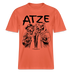 ATZE-beste Freunde-RELAXED FIT Unisex Organic T-Shirt - Hellrot