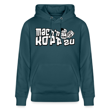 MACH'N KOPP ZU-Unisex Bio-Hoodie II - Dunkles Petrol