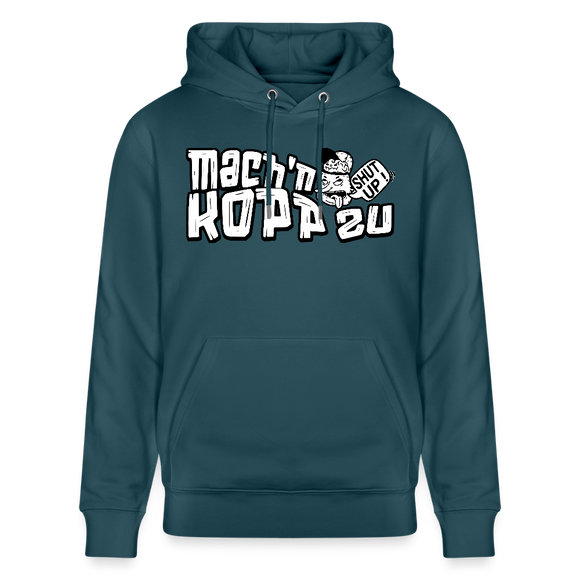 MACH'N KOPP ZU-Unisex Bio-Hoodie II - Dunkles Petrol