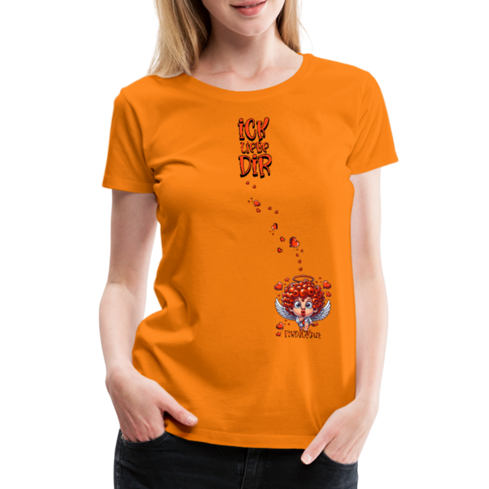 ICK LIEBE DIR-Frauen Premium T-Shirt - Orange