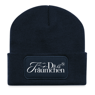Berliner Spruch-DIT IS N TRÄUMCHEN-Beanie - French Navy