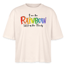 PRIDE 'REGENBOGENSCHAF'-Frauen Boxy Bio-T-Shirt - Naturweiß