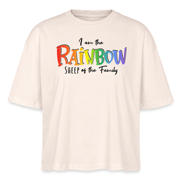 PRIDE 'REGENBOGENSCHAF'-Frauen Boxy Bio-T-Shirt - Naturweiß