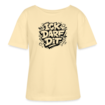 Berlin Shirt-ICK DARF DIT-Rundhals Frauen Bio-T-Shirt - Creme