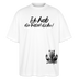 ICK HAB DIE FAXEN DICKE!Oversized Unisex Bio T-Shirt - Weiß