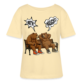 Berliner Bären Shirt-WATN?NÜSCHT!-Rundhals Frauen Bio-T-Shirt - Creme