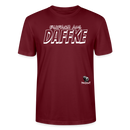 Berliner Spruch-EINFACH AUS DAFFKE-Unisex BIO T-Shirt - Burgunderrot