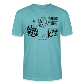 Berlin Souvenir mit Berliner Spruch-NEESE-Unisex Bio T-Shirt - Pastelltürkis