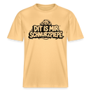 Berliner Bär-DIT IS MIR SCHNURZPIEPE-RELAXED FIT Unisex bio T-Shirt - Hellgelb