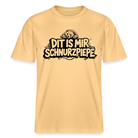 Berliner Bär-DIT IS MIR SCHNURZPIEPE-RELAXED FIT Unisex bio T-Shirt - Hellgelb