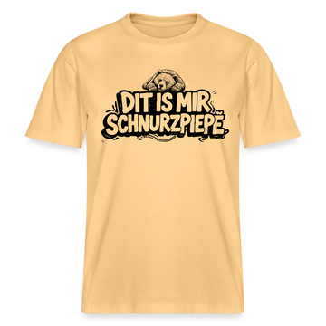 Berliner Bär-DIT IS MIR SCHNURZPIEPE-RELAXED FIT Unisex bio T-Shirt - Hellgelb