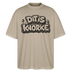 DIT IS KNORKE-Oversized Unisex Bio T-Shirt mit Berliner Schnauze - Steingrau