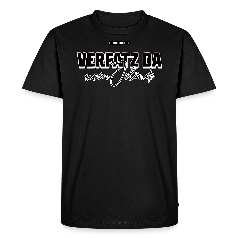 VERFATZ DA VOM JELÄNDE-Männer Premium BIO T-Shirt - Schwarz