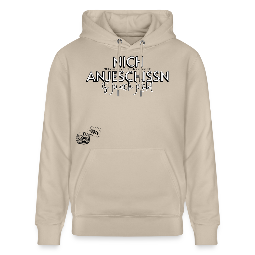 BERLINER EFFIZIENZ-'Dit Lob'-Unisex Bio-Hoodie - Beige