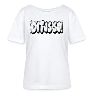 Berlin Shirt-DIT IS SO!-Relaxed Rundhals Frauen Bio-T-Shirt - Weiß