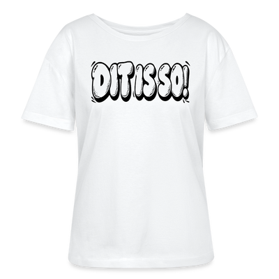 Berlin Shirt-DIT IS SO!-Relaxed Rundhals Frauen Bio-T-Shirt - Weiß