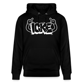 ICKE-Unisex Bio-Hoodie mit Berliner Schnauze - Schwarz