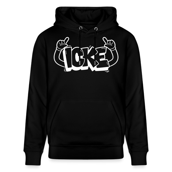ICKE-Unisex Bio-Hoodie mit Berliner Schnauze - Schwarz