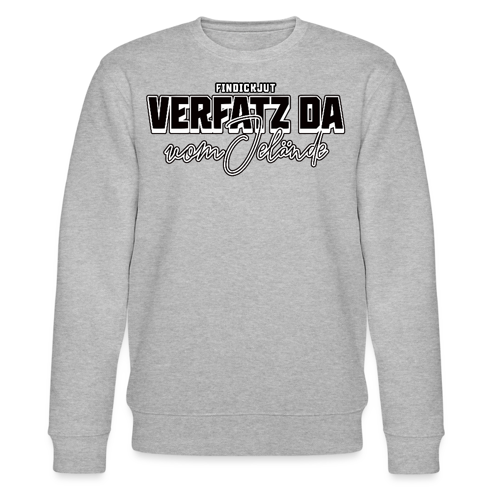 VERFATZ DA VOM JELÄNDE-Unisex Bio-Sweatshirt - Grau meliert