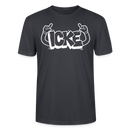 ICKE-Unisex T-Shirt mit Berliner Schnauze - Dunkles Graublau