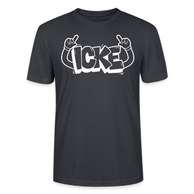 ICKE-Unisex T-Shirt mit Berliner Schnauze - Dunkles Graublau