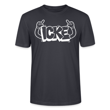 ICKE-Unisex T-Shirt mit Berliner Schnauze - Dunkles Graublau