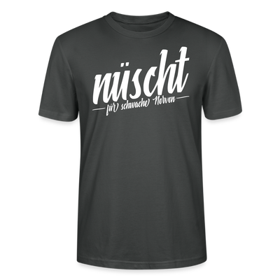 Berlin Shirt-NÜSCHT DARF ICK-Unisex T-Shirt mit Berliner Schnauze - Anthrazit