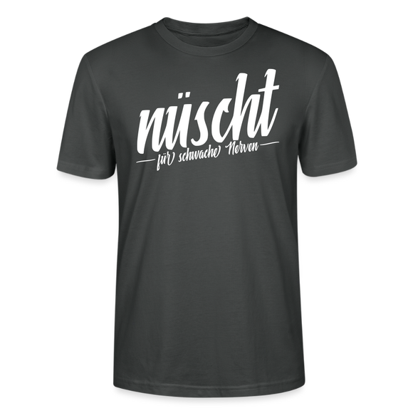 Berlin Shirt-NÜSCHT DARF ICK-Unisex T-Shirt mit Berliner Schnauze - Anthrazit