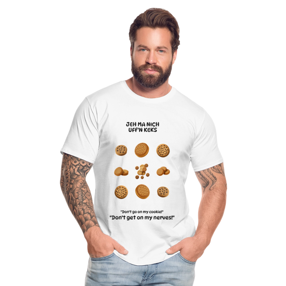 JEH MA NICH UFFN KEKS-Männer Premium Bio T-Shirt - Weiß